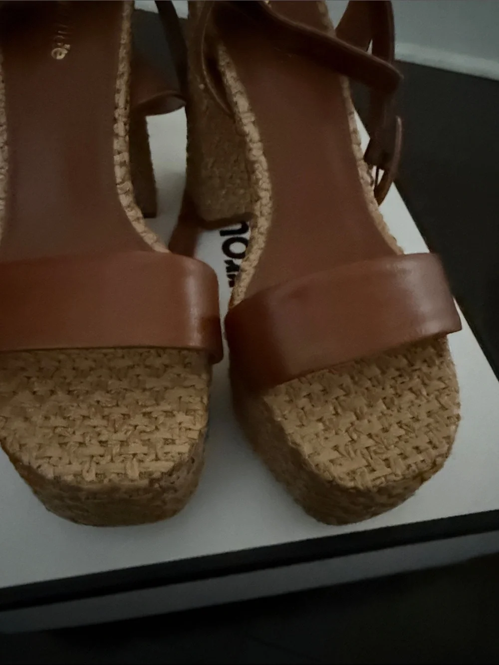Larroude leather upper